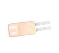 JAYIOLA Castor Oil Compress Pack with Practical Elastic Strap, Washable, for Elbows, Knees and Legs, for The Whole Family, 29x15x0.2cm