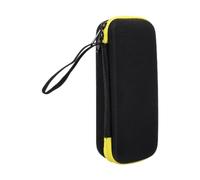 JAYIOLA Electric Case Bag EVA with Zipper Shockproof with Mesh Pocket Storage Bag Compact for Outdoor Backpack, Black Yellow