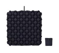 JAYIOLA Inflatable Seat Cushion Sit Mat Pad Portable Soft Folded Stadium Seat Pad Office Chair Cushion for Airplane Floor Fishing, black
