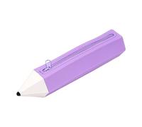 JAYIOLA Pencil Case, Pencil Bag, Pencil Case, Pencil Box and Organizer in A Funny Pen Shape with A Practical Zipper for Children and Adults in The Office Or, Purple