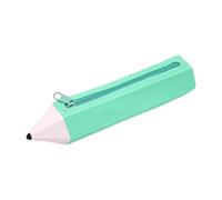 JAYIOLA Pencil Case, Pencil Bag, Pencil Case, Pencil Box and Organizer in A Funny Pen Shape with A Practical Zipper for Children and Adults in The Office Or, Green