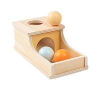 JAYIOLA Permanent Wooden Object Box with Tray And 3 Balls for Boys And Girls