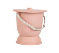 JAYIOLA Portable Commode Bucket for Nighttime Use, Pink