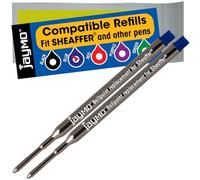 Jaymo Replacement for Sheaffer K 99325 - Measures 3.75 in / 95 mm Long - Ballpoint Pen Refill - 2 Blue