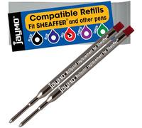 Jaymo Replacement for Sheaffer K 99335/99325 - Measures 3.75 in / 95 mm Long - Ballpoint Pen Refill - 2 Red