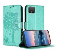 JayModCase Case Compatible with Google Pixel 4, PU Leather Flip Folio Wallet Case with Card Holder Kickstand Magnetic Closure cover for Google 4 - Light Green