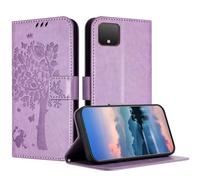 JayModCase Case Compatible with Google Pixel 4, PU Leather Flip Folio Wallet Case with Card Holder Kickstand Magnetic Closure cover for Google 4 - Light Purple