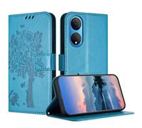 JayModCase Case Compatible with Huawei Honor X7, PU Leather Flip Folio Wallet Case with Card Holder Kickstand Magnetic Closure cover for Huawei Honor X7 - Blue