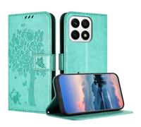 JayModCase Case Compatible with Huawei Honor X8A, PU Leather Flip Folio Wallet Case with Card Holder Kickstand Magnetic Closure cover for Huawei Honor X8A - Light Green