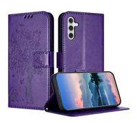 JayModCase Case Compatible with Samsung Galaxy A05S, PU Leather Flip Folio Wallet Case with Card Holder Kickstand Magnetic Closure cover for Samsung A05S -Ink Purple