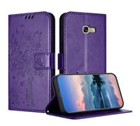 JayModCase Case Compatible with Samsung Galaxy A3 2017 / A320, PU Leather Flip Folio Wallet Case with Card Holder Kickstand Magnetic Closure cover for Samsung A3 2017 - Ink Purple