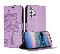 JayModCase Case Compatible with Samsung Galaxy A32 5G/M32 5G, PU Leather Flip Folio Wallet Case with Card Holder Kickstand Magnetic Closure cover for Samsung A32 5G - Light Purple