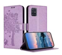 JayModCase Case Compatible with Samsung Galaxy A71 5G, PU Leather Flip Folio Wallet Case with Card Holder Kickstand Magnetic Closure cover for Samsung A71 5G - Light Purple