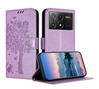 JayModCase Case Compatible with Xiaomi Poco X6 Pro 5G/Redmi K70E, PU Leather Flip Folio Wallet Case with Card Holder Kickstand Magnetic Closure cover for Xiaomi Poco X6 Pro 5G -Light Purple