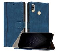 JayModCase Case for Huawei Honor 8X, Flip Premium PU Leather Cover with [Kickstand][Card Holder][Shockproof TPU] Compatible with Honor 8X - Blue