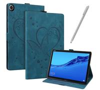 JayModCase Case for Huawei MediaPad M5 Lite 10 10.1 inch, PU Leather Flip Stand Function Cover with Card Slot Protective Tablet Case (Blue)