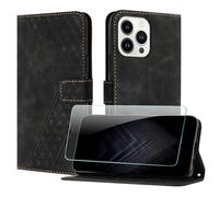 JayModCase Case for iPhone 13 Pro Max (6.7 Inch) with Screen Protector, Flip Wallet for iPhone 13 Pro Max cover [Card Holder] [Magnetic Closure] [Kickstand] 360 Shockproof Protective Case - Black