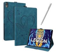 JayModCase Case for Lenovo Legion Y700, PU Leather Flip Stand Function Cover with Card Slot Protective Tablet Case (Blue)
