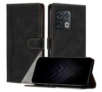 JayModCase Case for OnePlus 10 Pro 5G, Flip Premium PU Leather Cover with [Kickstand][Card Holder][Shockproof TPU] Compatible with OnePlus 10 Pro 5G - Black