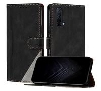 JayModCase Case for OnePlus Nord CE 5G, Flip Premium PU Leather Cover with [Kickstand][Card Holder][Shockproof TPU] Compatible with OnePlus Nord CE 5G - Black