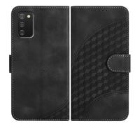 JayModCase Mobile Phone Case for Samsung Galaxy A02S/M02S/F02S, with Card Slot, Stand Function, Magnetic, PU Leather Case, Folio Flip Case, Compatible with Galaxy A02S - Black