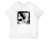 Jayne Mansfield Sophia Loren Looking Her Boobs Men Tshirt White S