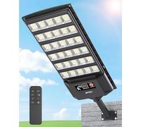 JAYNLT Outdoor Solar Lights, Solar Flood Security Light with Motion Sensor and Remote, 7000K Dusk to Dawn, Suitable for Farms, Yards, Basketball Courts, Commercial Streets and Other Outdoor Areas