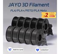 JAYO 3D Printer PLA/PLA Meta/PETG/PLA PLUS/PLA Matte Filament 1.75mm 10 Rolls 3D Printing Materials for 3D Printer&3D Pen PLA matte 5BK5GY