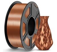 JAYO 3D Printer Silk Filament 1.1KG, Shiny Silk PLA Filament 1.75mm, Smooth Silky Surface，M Dimensional Accuracy +/- 0.02mm, Great Easy to Print for 3D Printers, Silk Red Copper.
