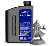 JAYO ABS-Like 3D Printer Resin 2KG, 405nm UV-Curing Photopolymer for LCD/DLP Printers, Enhanced Strength & Toughness, High Precision, Low Viscosity, Grey.
