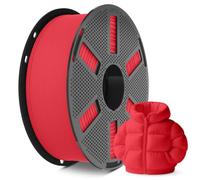 JAYO Matte PLA Filament 1.75mm, 1.1KG (2.4lbs) Spool Matte Red | Uniform frosted matte texture without post-processing, ±0.02mm precise dimension for stable extrusion