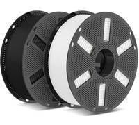 JAYO Matte PLA Filament 1.75mm Black+White 2.2KG, 1.75mm ±0.02mm Dimensional Accuracy, Frosted Texture, Compatible with Most FDM 3D Printers.