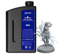 JAYO Water Washable 3D Printer Resin 2KG- Easy Post-Processing, High Precision & Resilience, Low Odor Anti-Yellowing for LCD/DLP Printers Grey.