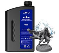 JAYO Water Washable 3D Printer Resin 2KG- Easy Post-Processing, High Precision & Resilience, Low Odor Anti-Yellowing for LCD/DLP Printers Dark Grey.
