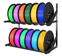 JAYOBGO 3D Printer Filament Storage Rack - Heavy Duty Wall Bracket Shelves for Spool Rolling Filaments ABS/PLA/TPU/Nylon Accessories Holders