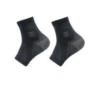 JaYouhe Unisex Plantar Fasciitis Socks, 2 PAIR Compression Foot Sleeves for Sport Arthritis Pain Relief, Ankle Support Brace (Black, M)