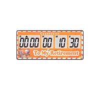 Jayron 9999 Day Digital Countdown Timer for Kitchen Office Desk LCD, Yellow