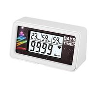 Jayron Backlight Digital 9,999 Days Countdown Timer Large LCD Screen Countdown Clock for Retirement Wedding Holiday Christmas Event Classroom Cruise