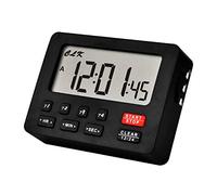 Jayron Desktop Digital Countdown Timer Kitchen Timer Stopwatch,Counting,Magnetic Hanging Hole Loud Alarm,Battery Replaceable,for Wedding Retired lab Homework Exercise Fitness Work Cooking(Black)