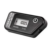 Jayron Digital Wireless Vibration Hour Meter Waterproof for Generator Air Compressor Outboard Motor Dirtbike Motorcycle Stump Grinder Lawn Mower