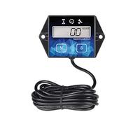 Jayron JR-HM011F Self Powered Digital Tachometer Hour Meter,Resettable TOT Hours,Countdown Programmable Maintenance Reminder,Shutdown,Battery Replaceable,Use for Lawn Mower Outdoor Power Equipment
