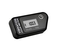 Jayron JR-HM016B LCD Wireless Digital Hour Meter Gauge Vibration Activated,Waterproof Design,for All Vibrating Machine,Air Compressor,Generator,Jet ski,Lawn Mower, Motorcycle,Chainsaw