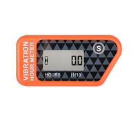 Jayron JR-HM016B LCD Wireless Digital Hour Meter Gauge Vibration Activated,Waterproof Design,for All Vibrating Machine,Air Compressor,Generator,Jet ski,Lawn Mower, Motorcycle,Chainsaw