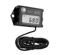Jayron JR-HM026 Digital Hour Meter Tachometer,Maintenance Reminder,Maximum RPM Recall, or Pneumatic Equipment and ZTR Lawn Mower Tractor Generator Outboard ATV Jetski Motorcycle Snowmobile