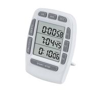 Jayron JR-KT001 Digital Timer Large LCD 3 Channel Digital Timer,Kitchen Timer,Count Down Up Timer Cooking Timer Reset Clock Alarm Loud Strong Magnet Bracket Replaceable Battery for Kids Elderly