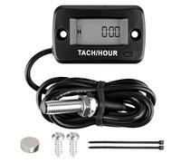 Jayron Magnetic Detact Digital Tachometer RPM Speed Meter User Shutdown Re-Settable JOB Programmable Maintenance Interval Waterproof Design,for Lawn Mower Generators Compressors All types of Engines