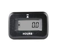 Jayron Snap-in LCD Hour Meter Gauge AC/DC 5-277V Voltage,Resettable Maintenance Reminder Waterproof for Small Engines,such as Lawn Mower Generator Air Compressor Motorcycle(HM038AGH2)