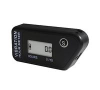 Jayron Vibration Activated Hour Meter Digital Self Powered Wireless,Resettable Job Timer,User Lock,Use for Generator Lawn Mower Motor Marine ATV and Equipment that vibrates at work