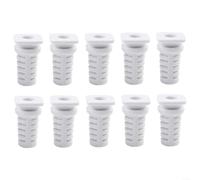 Jayruit 10Pcs Cable Sleeve, Cable Gland Connectors Rubber Strain Relief Cord Power Tools Cable Sleeves for Electric Tools Electric Drill Cable Protections and Home Cable Management(5mm-white)