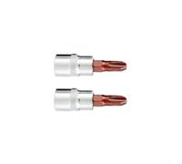 Jayruit 2PCS Cross Head Driver Bits PH1 PH2 PH3 PZ1 PZ2 PZ3 6.3mm Shank Alloy Steel for Auto Repair and Home Maintenance(PH3)